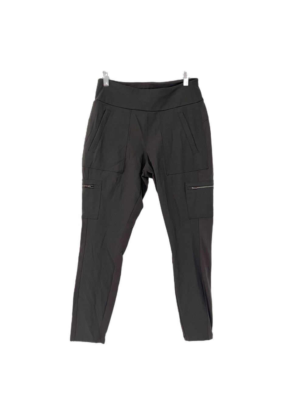 Athleta Headlands Hybrid Cargo Pants Leggings Size 8 Gray Green